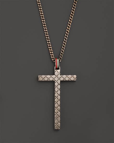 gucci cross necklace nordstrom|Gucci chunky necklace.